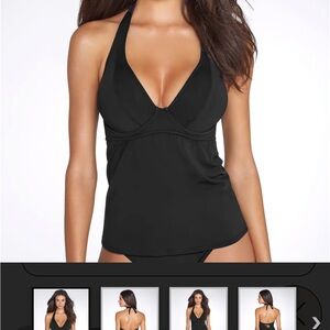 Black sexy tankini top - gently used